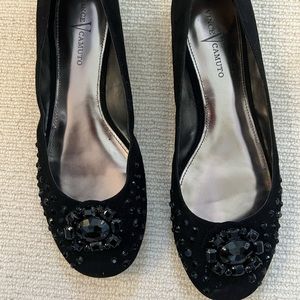 suze 8 Vince Camuto never worn velvet and crystal evening flats